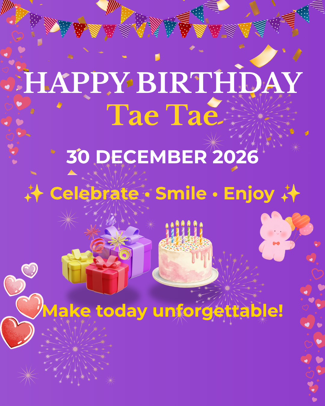 Birthday celebration poster