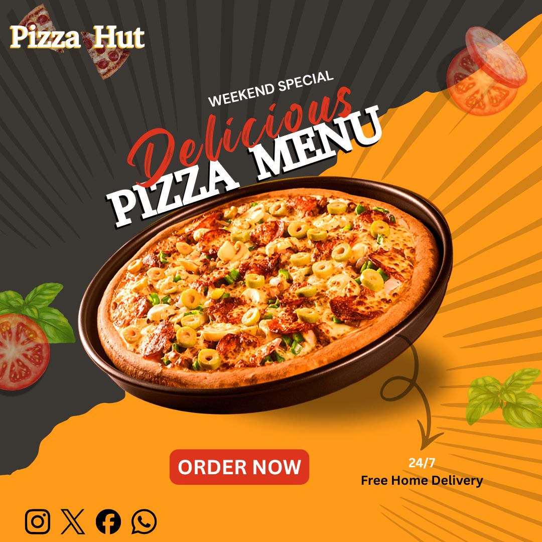 Pizza advertising design